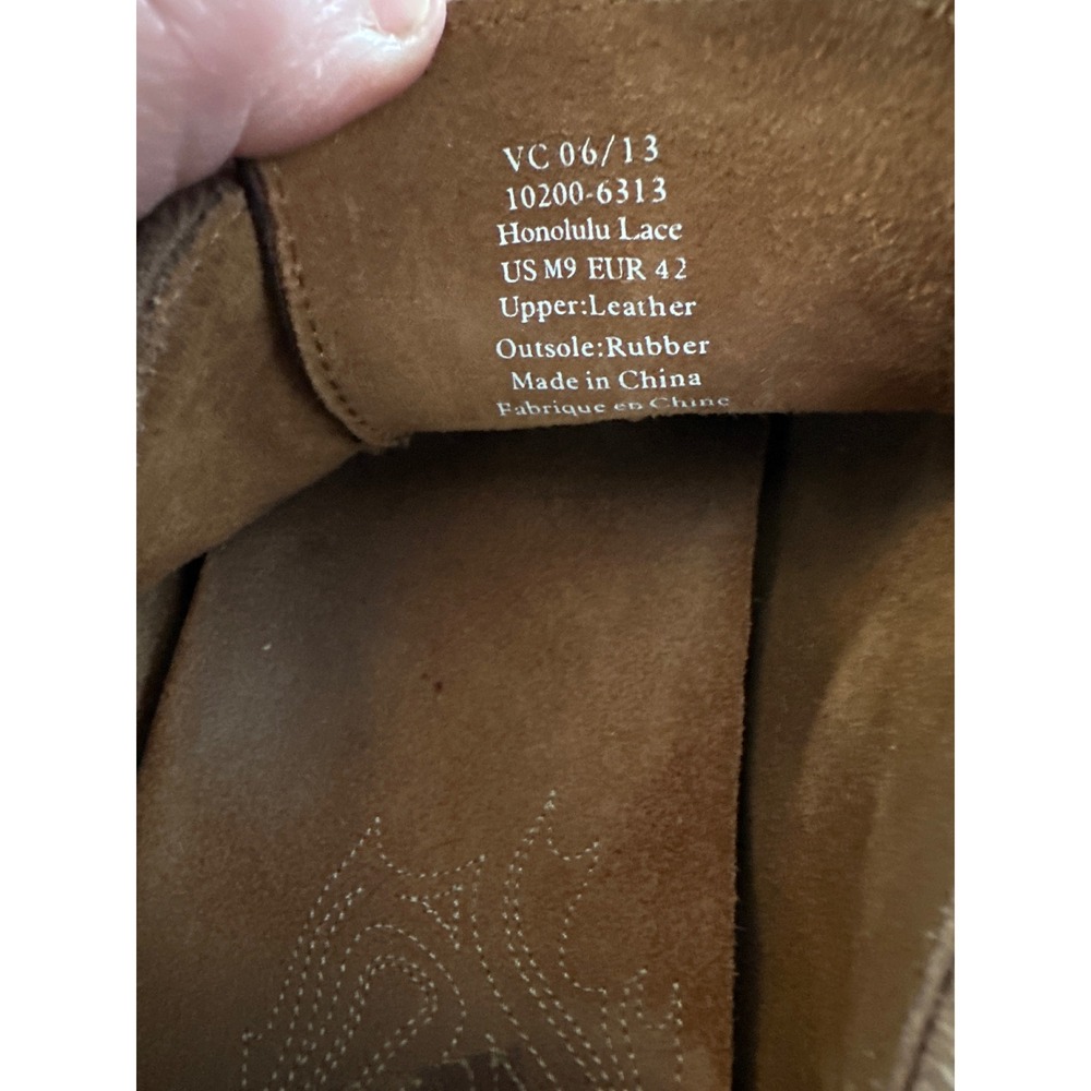 OluKai Honolulu Lace Men's Dark Brown Leather Chukka Boots US M9‎ EUR 42 - Picture 7 of 8